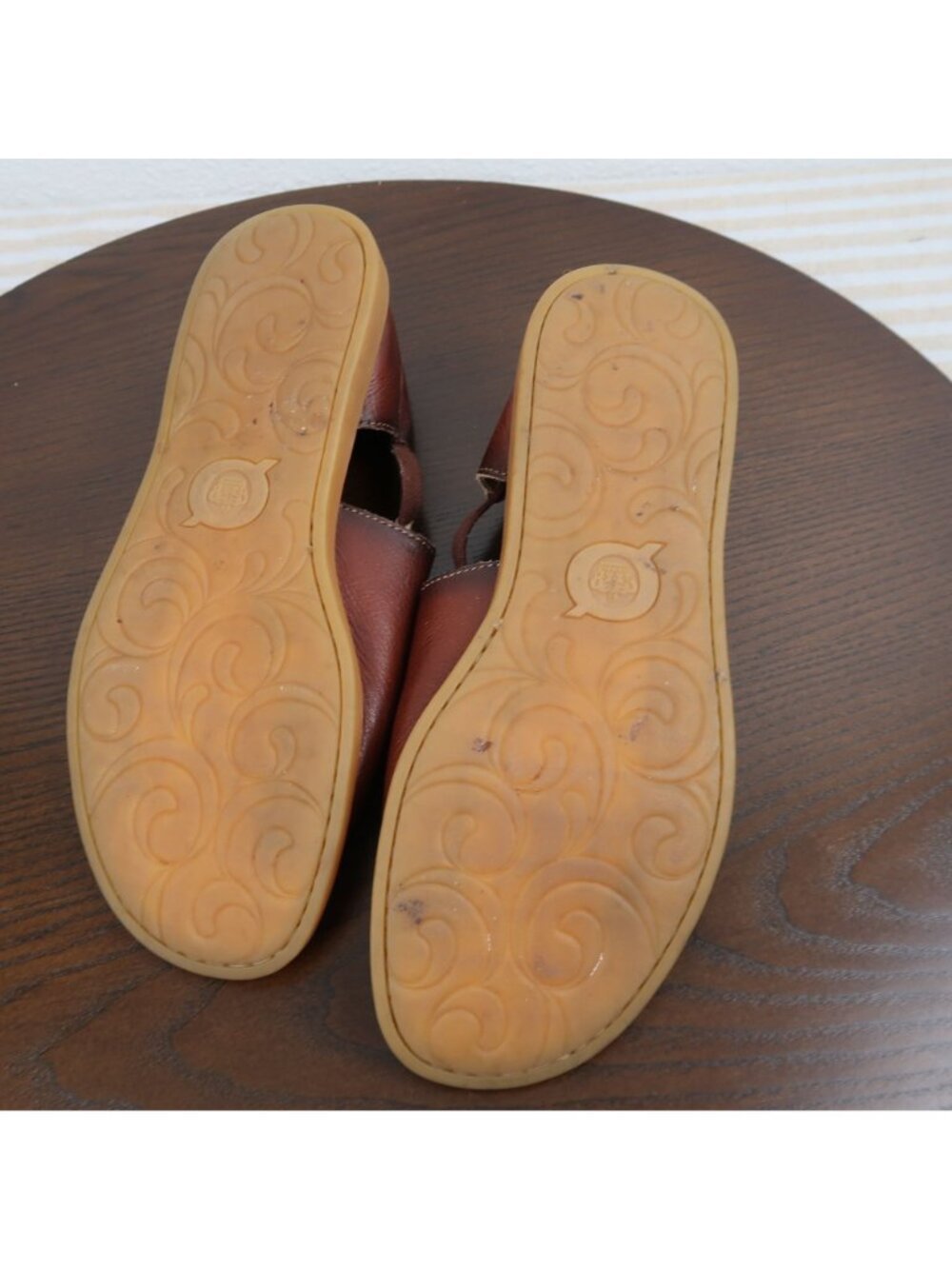 Born 9vCove Brown Leather Open-Toe Sandals With Slingback Strap & Cushioned Sole - Picture 8 of 8